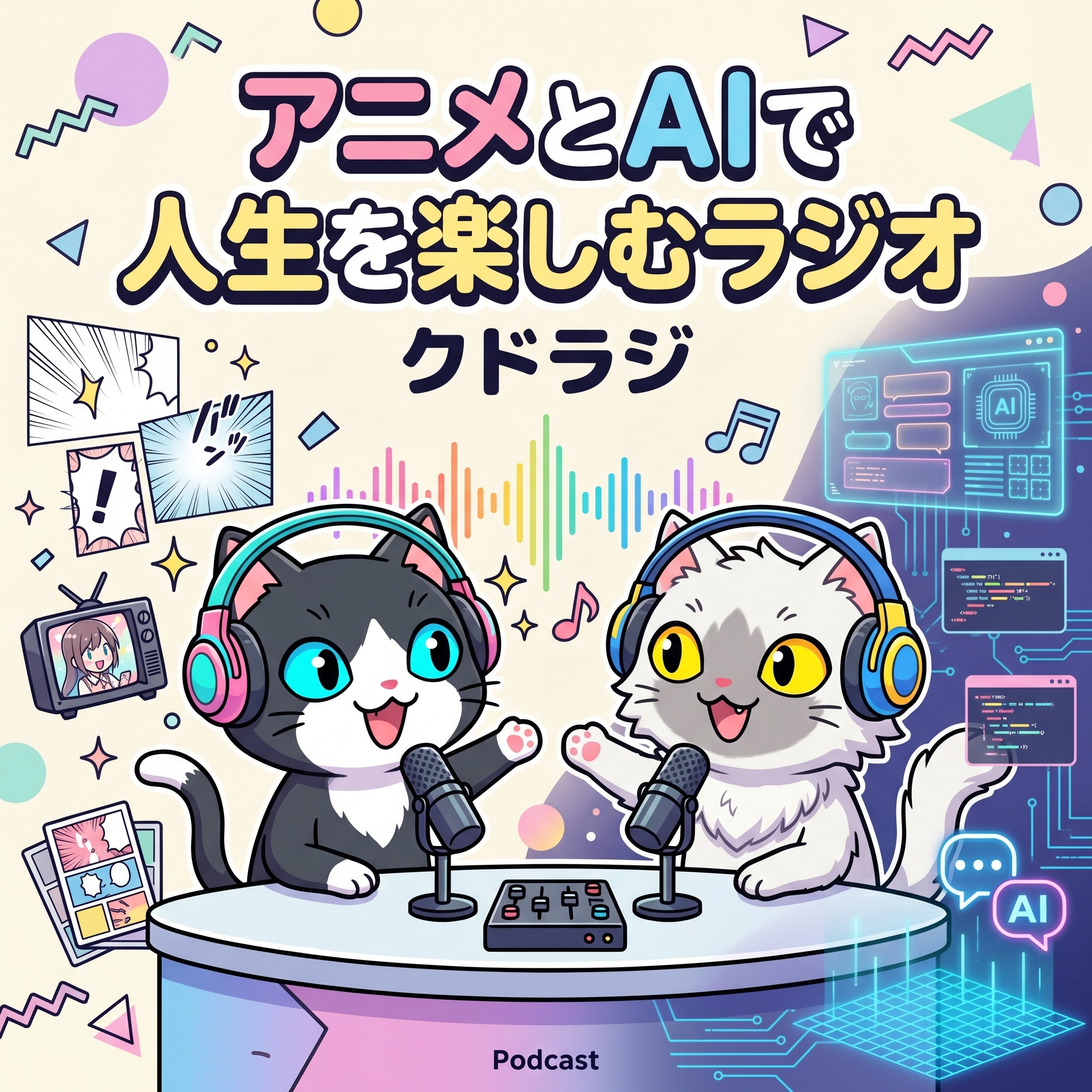 ポッドキャスト『クドラジ』カバーアート